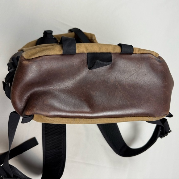 Topo Designs Klettersack Heritage Backpack Duck Brown Canvas Horween Leather USA - Picture 11 of 13